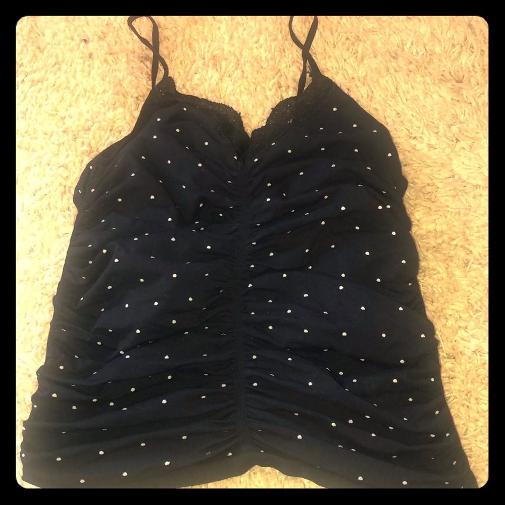 Black and White Polka Dot tank